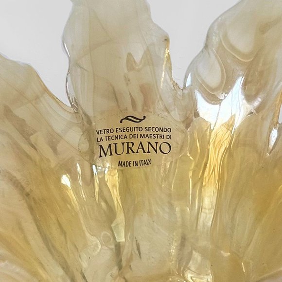 Lavorazione Murano Art Glass, Honey and white Color - Picture 2 of 14